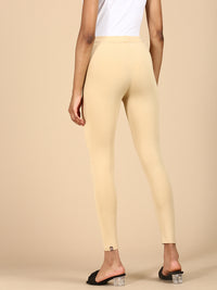 Ankle Length Leggings Viscose-Beige