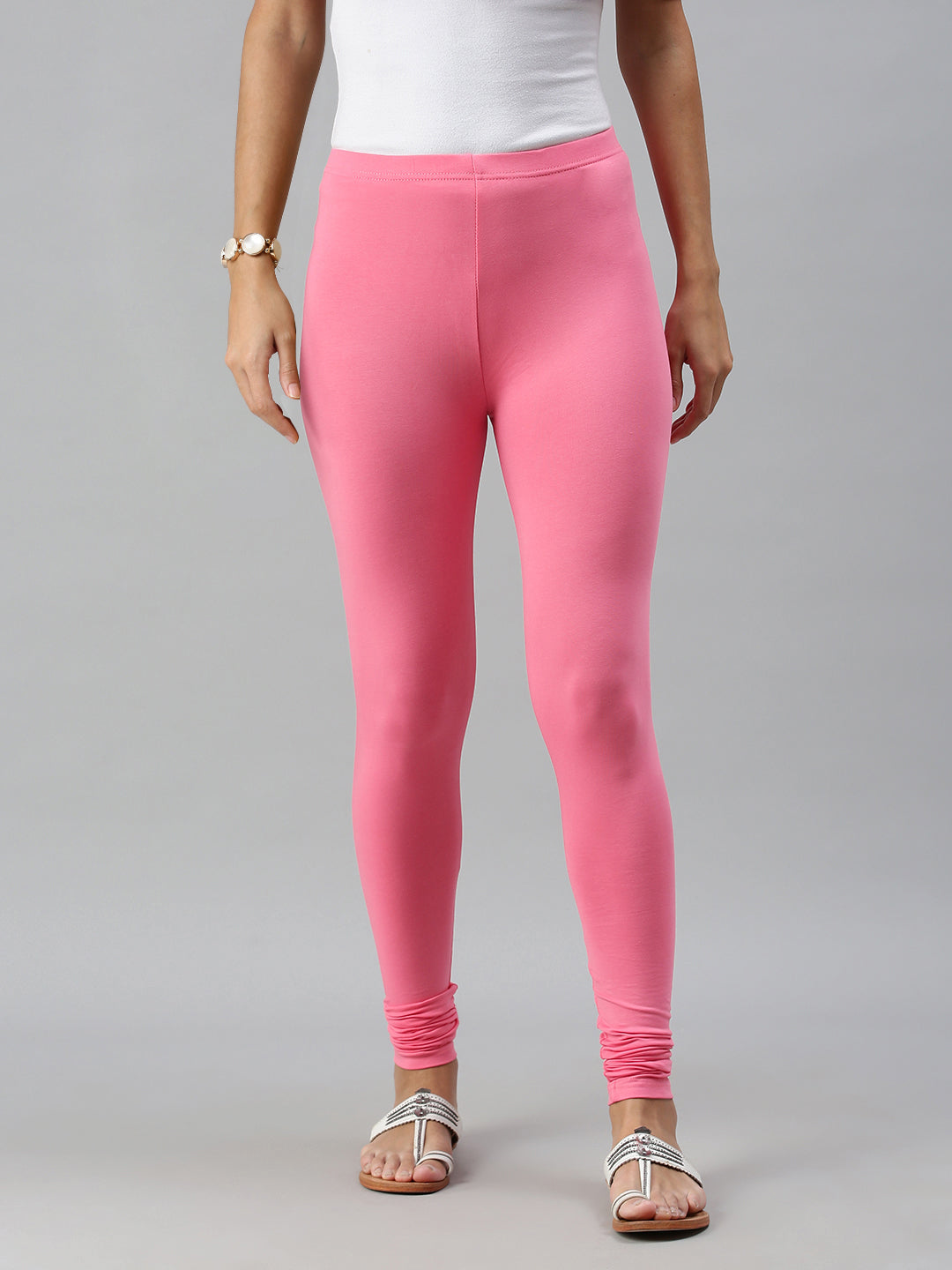 Pink Lycra Cotton Ladies Churidar Leggings, Size: Large And XL at Rs 220 in  Ludhiana