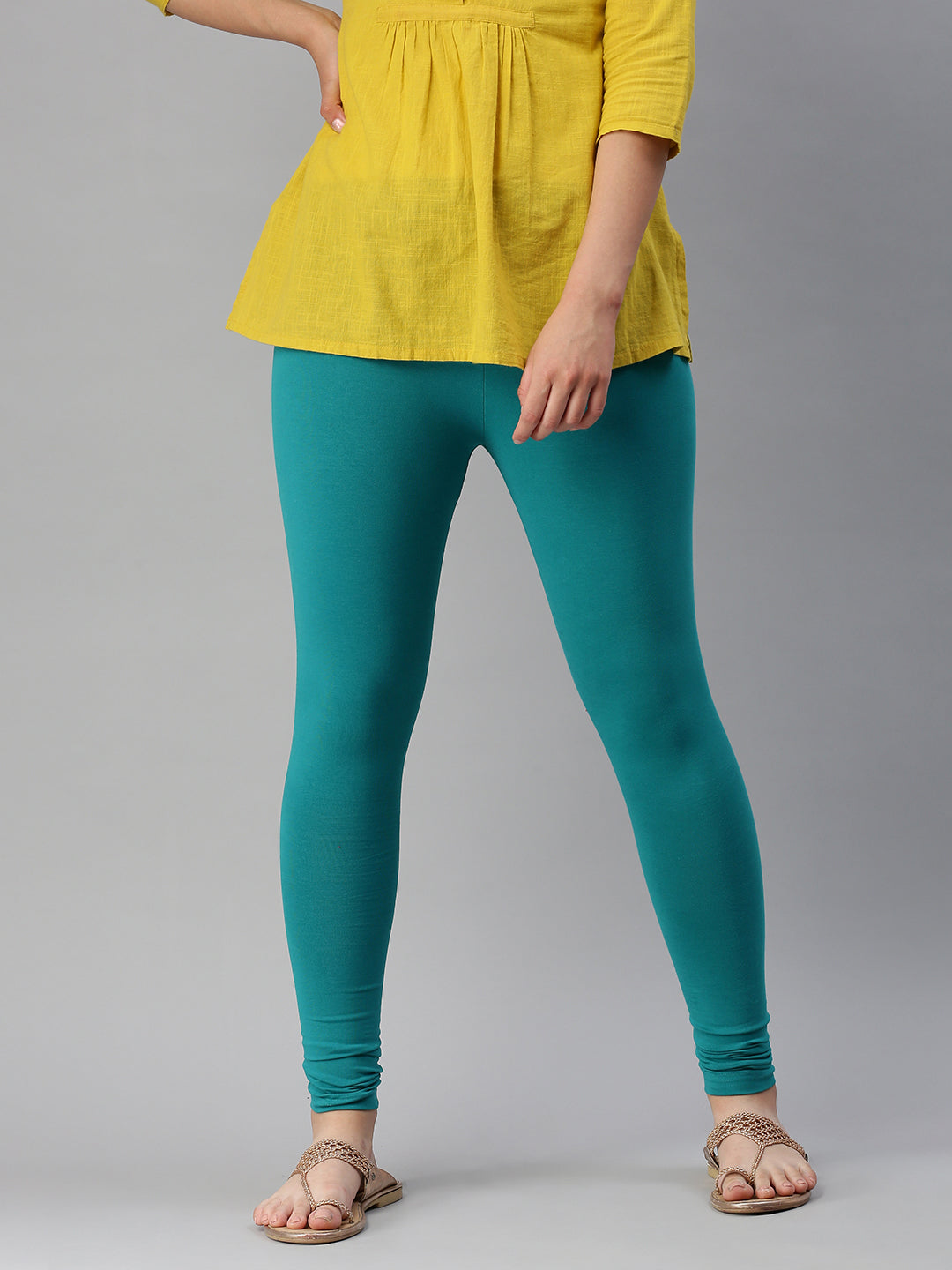 Sea green colour clearance leggings