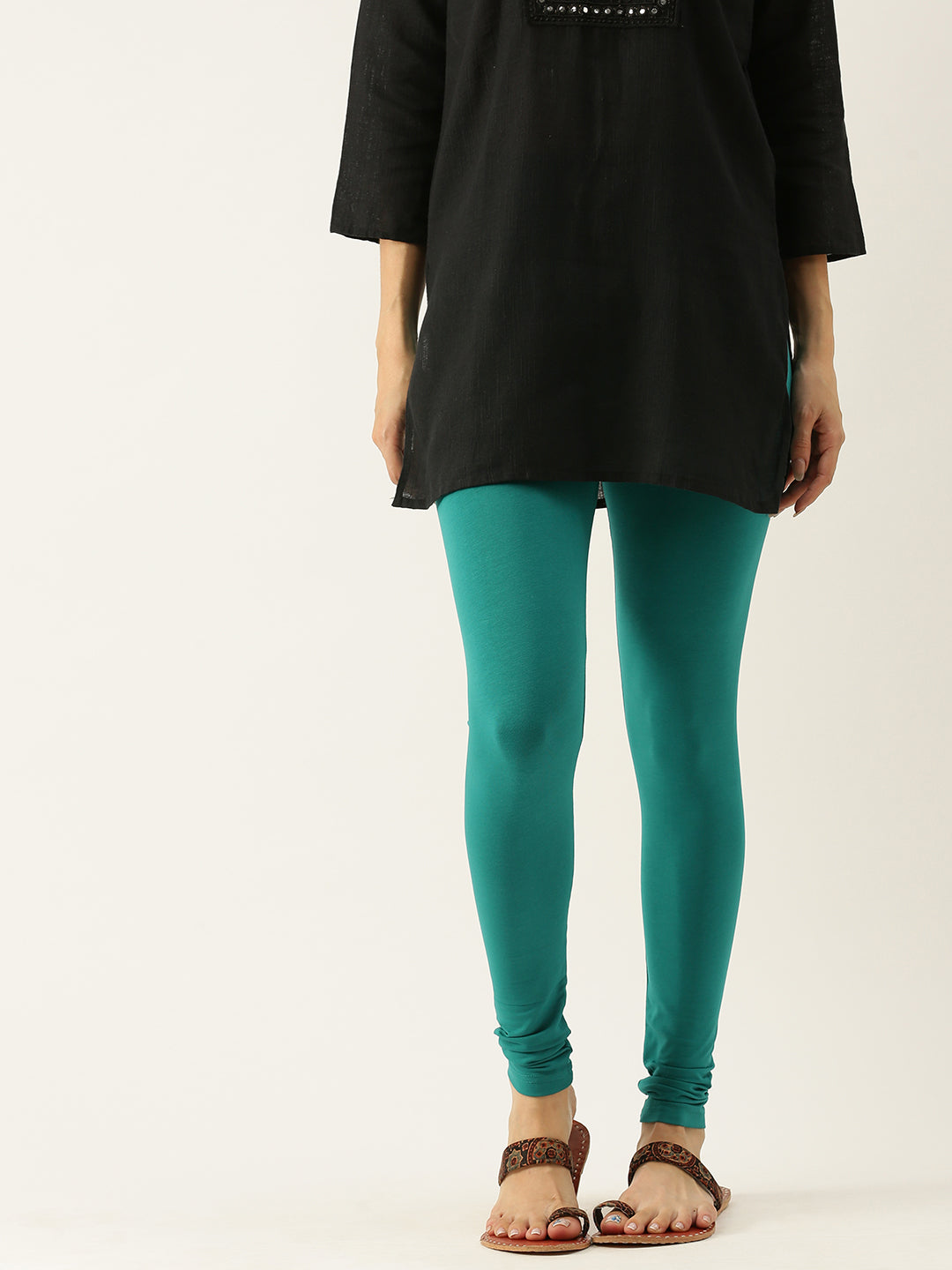 Buy online Sea Green Ankle Length Viscose Lycra Leggings from Capris &  Leggings for Women by De Moza for ₹599 at 0% off | 2024 Limeroad.com