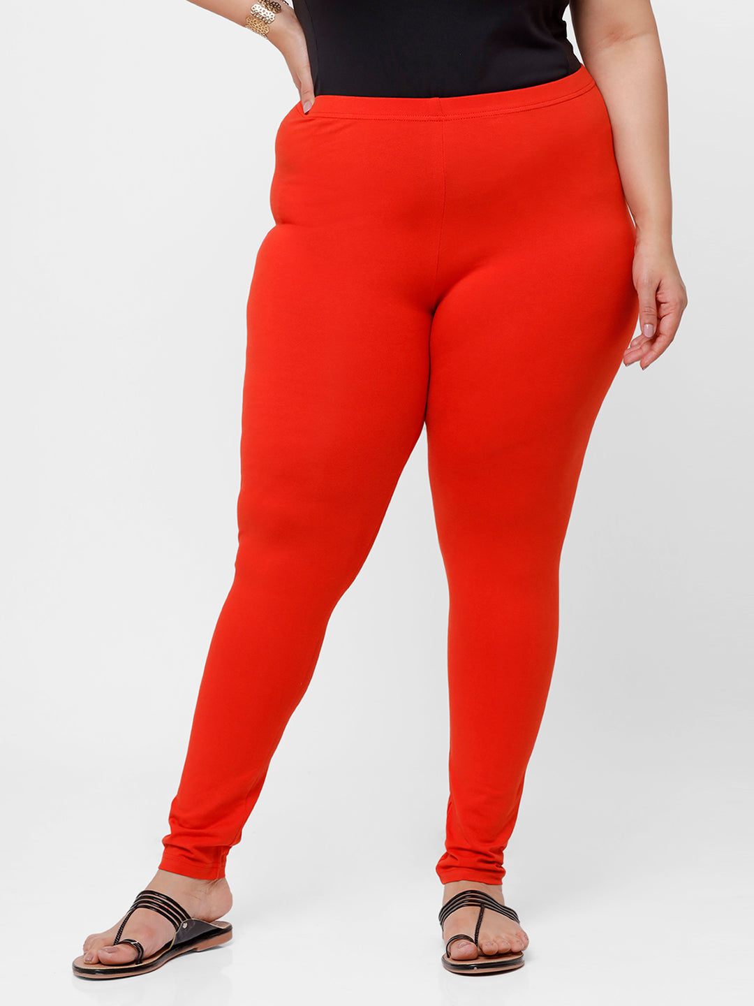 Buy Camey Women Ankle Length Cotton Lycra Legging Orange Online at Low  Prices in India - Paytmmall.com