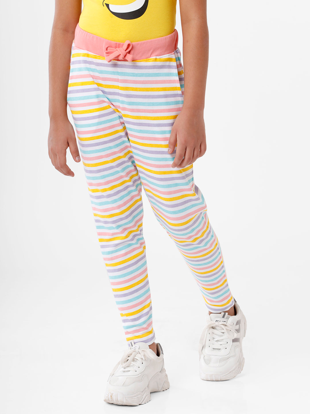 Girls Rainbow Striped Knit Leggings - Apple Orchard | Gymboree - TIDAL