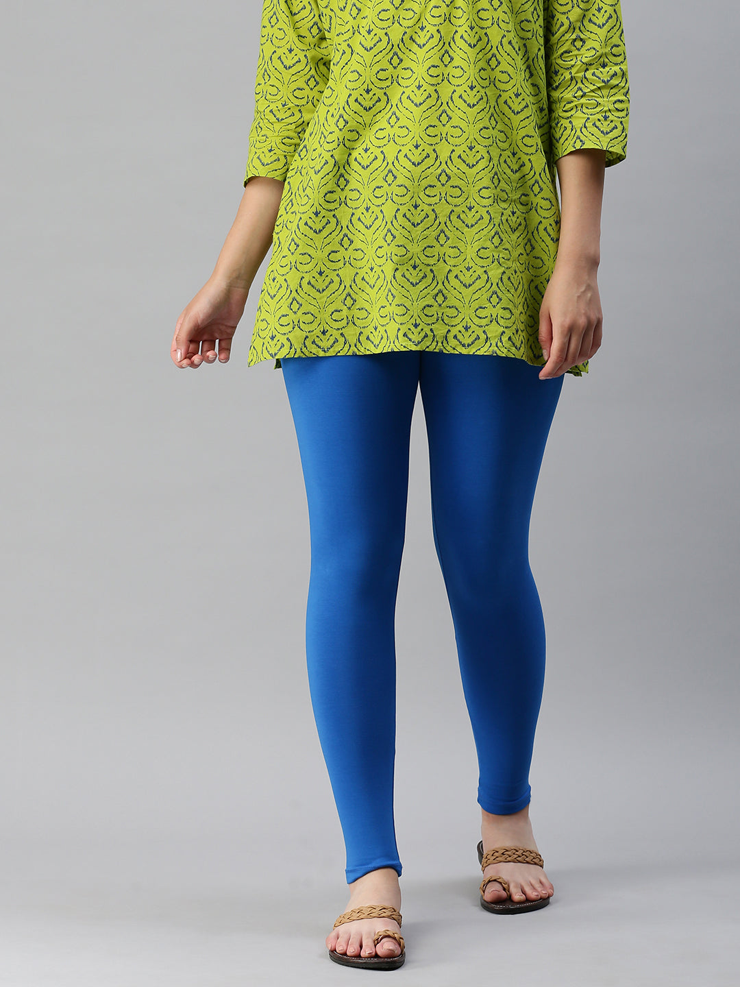Mid Waist Comfort Lady Ankle Length Legging, Skin Fit at Rs 225 in Surat
