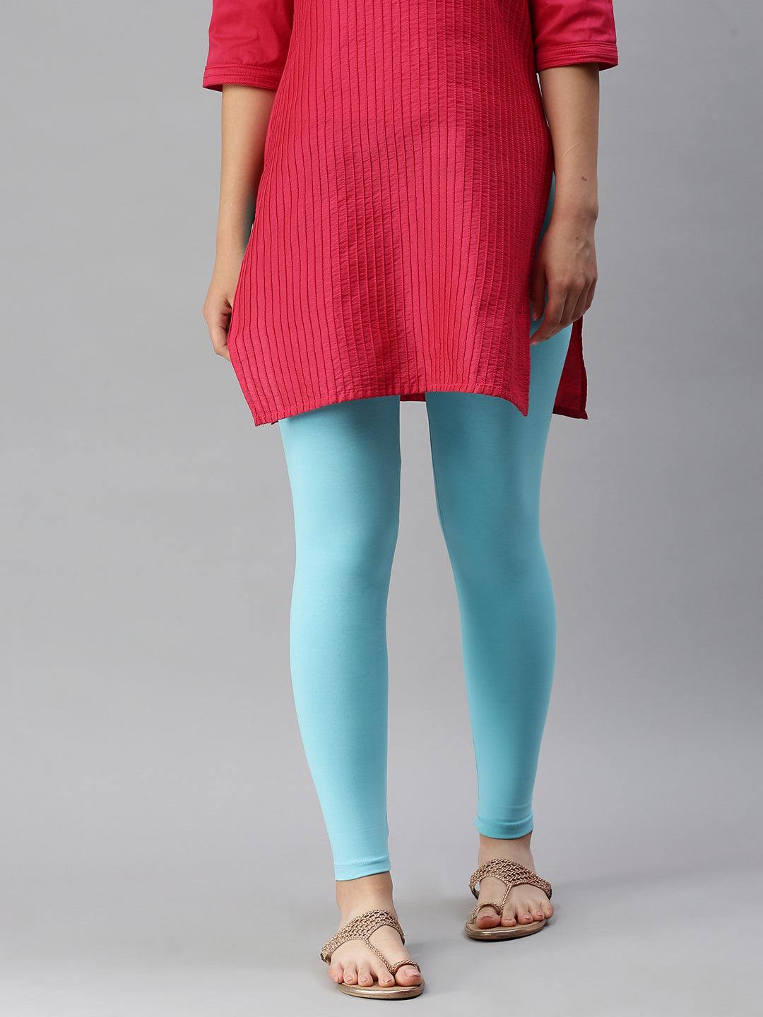 Buy Red Leggings for Women by Go Colors Online | Ajio.com