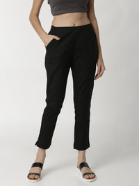 De Moza Women's Cigarette Pant Black