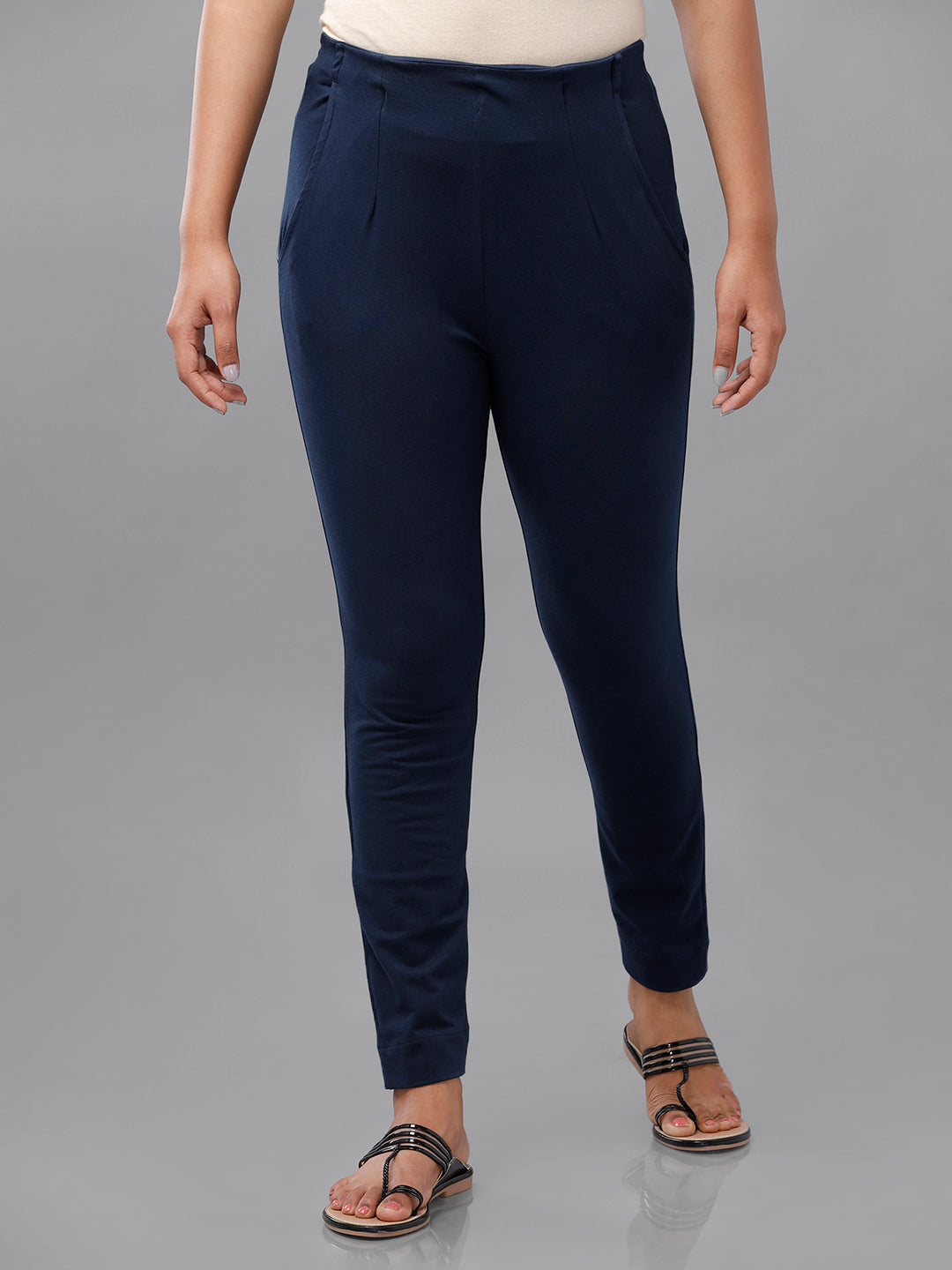 Women's pants solid color simple slim-fit leggings casual wrap hip pencil  pants female tight trousers large size - AliExpress