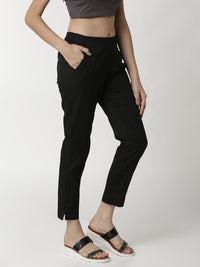 De Moza Women's Cigarette Pant Black