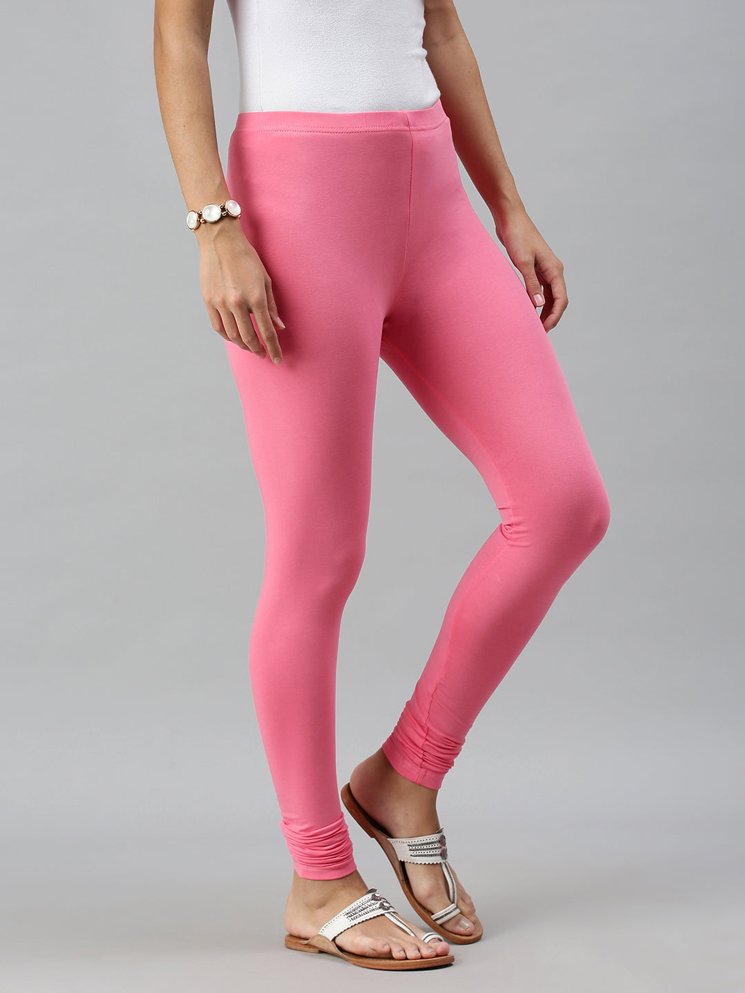 Light Pink Ankle Fit Leggings for Women – Meghas Boutique