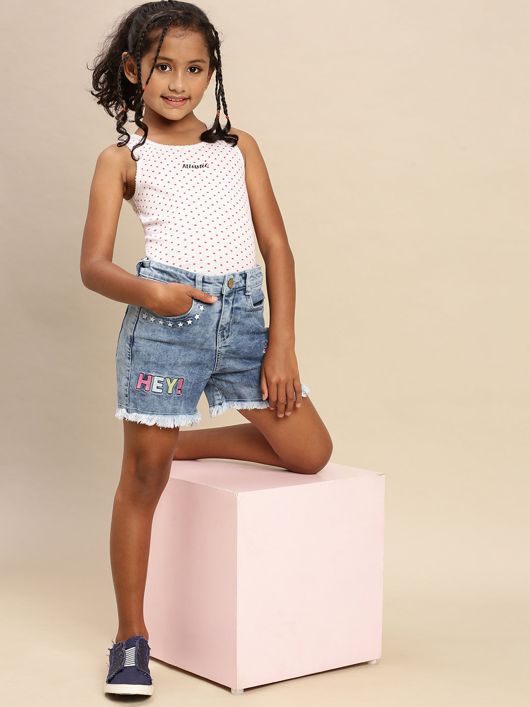 Buy Blue Dungarees &Playsuits for Girls by PINK N BLUE Online | Ajio.com