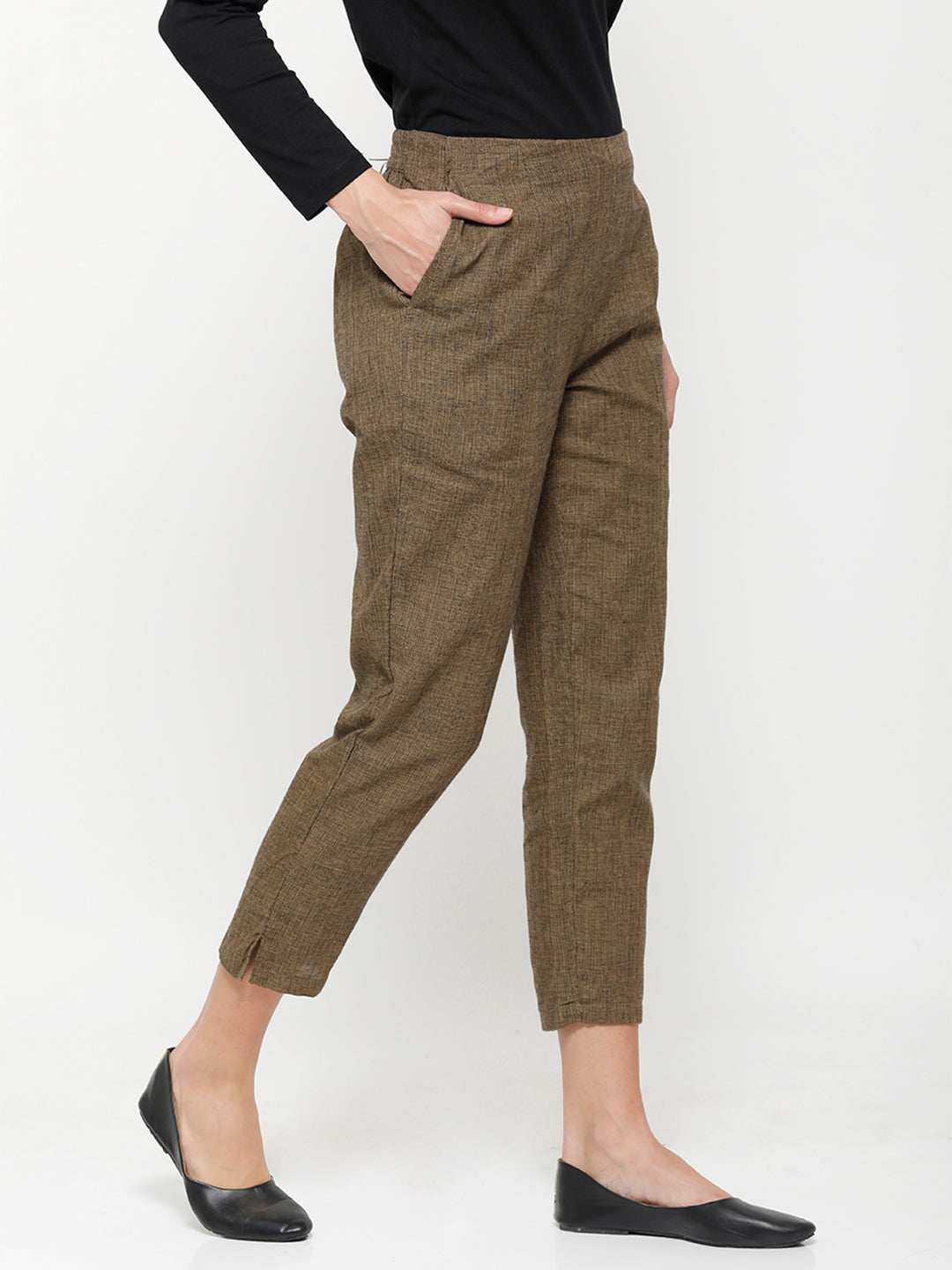 PT TORINO wool trousers 'Gentleman Fit' grey-brown | BRAUN Hamburg