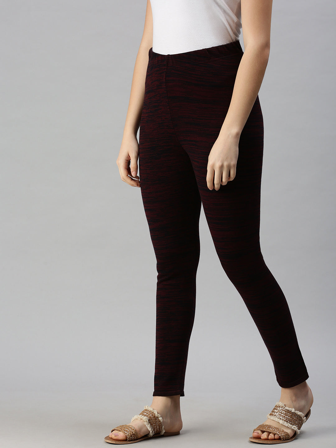 Buy online Maroon Cotton Jegging from Jeans & jeggings for Women by  Naman.com for ₹779 at 65% off | 2024 Limeroad.com