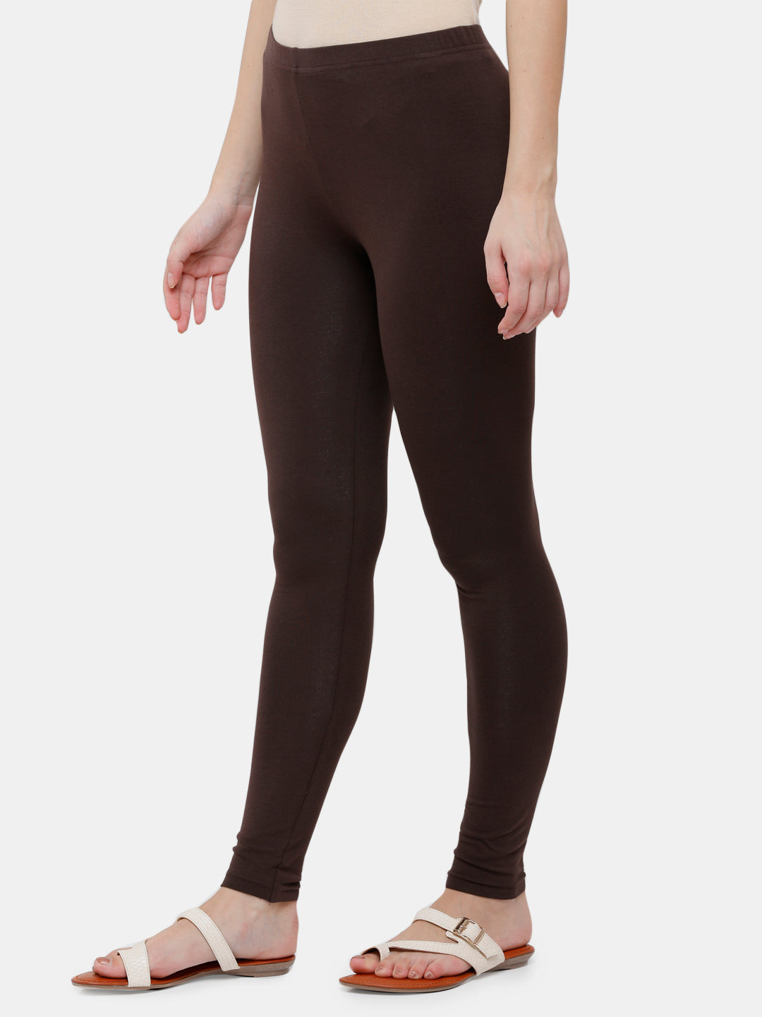 Buy DE MOZA Womens Solid Ankle Length Leggings | Shoppers Stop