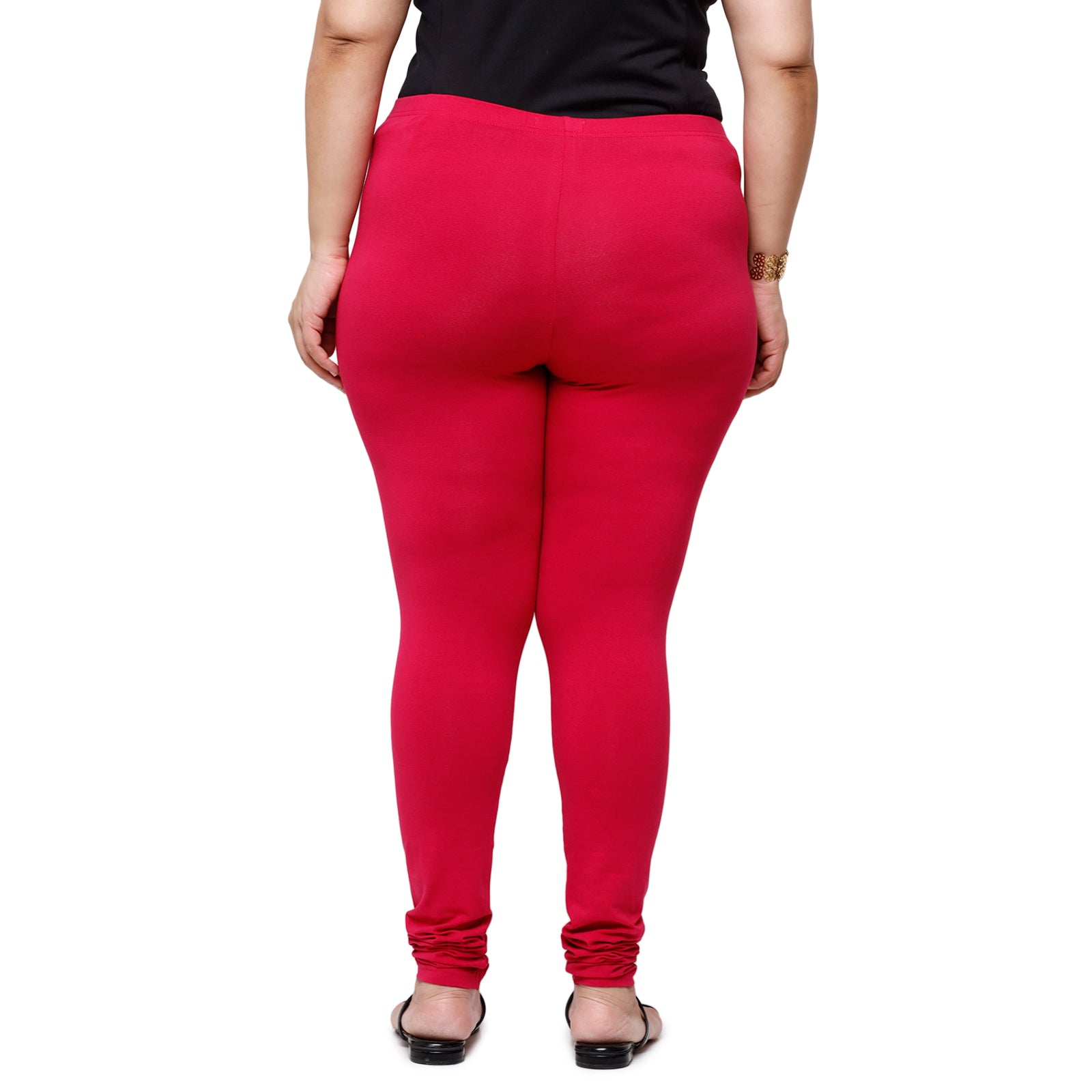 Buy Colorscube Shimmer Churidar Leggings for Women Regular and Plus Size  Cream Color… at Amazon.in