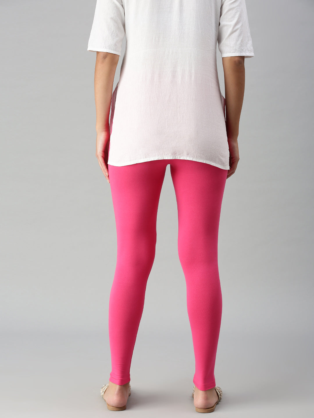 Buy Gracit Light Pink Regular Fit Leggings for Women¿s Online @ Tata CLiQ