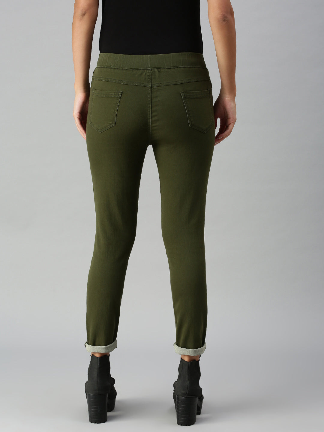 Army 2025 green jeggings