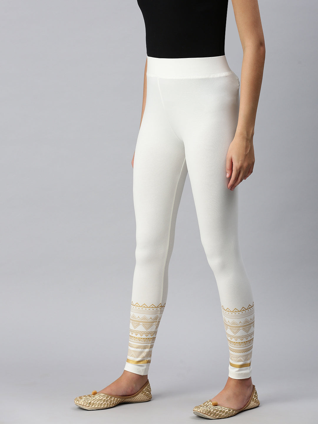 Buy Off white Leggings for Women by Svrnaa Online | Ajio.com