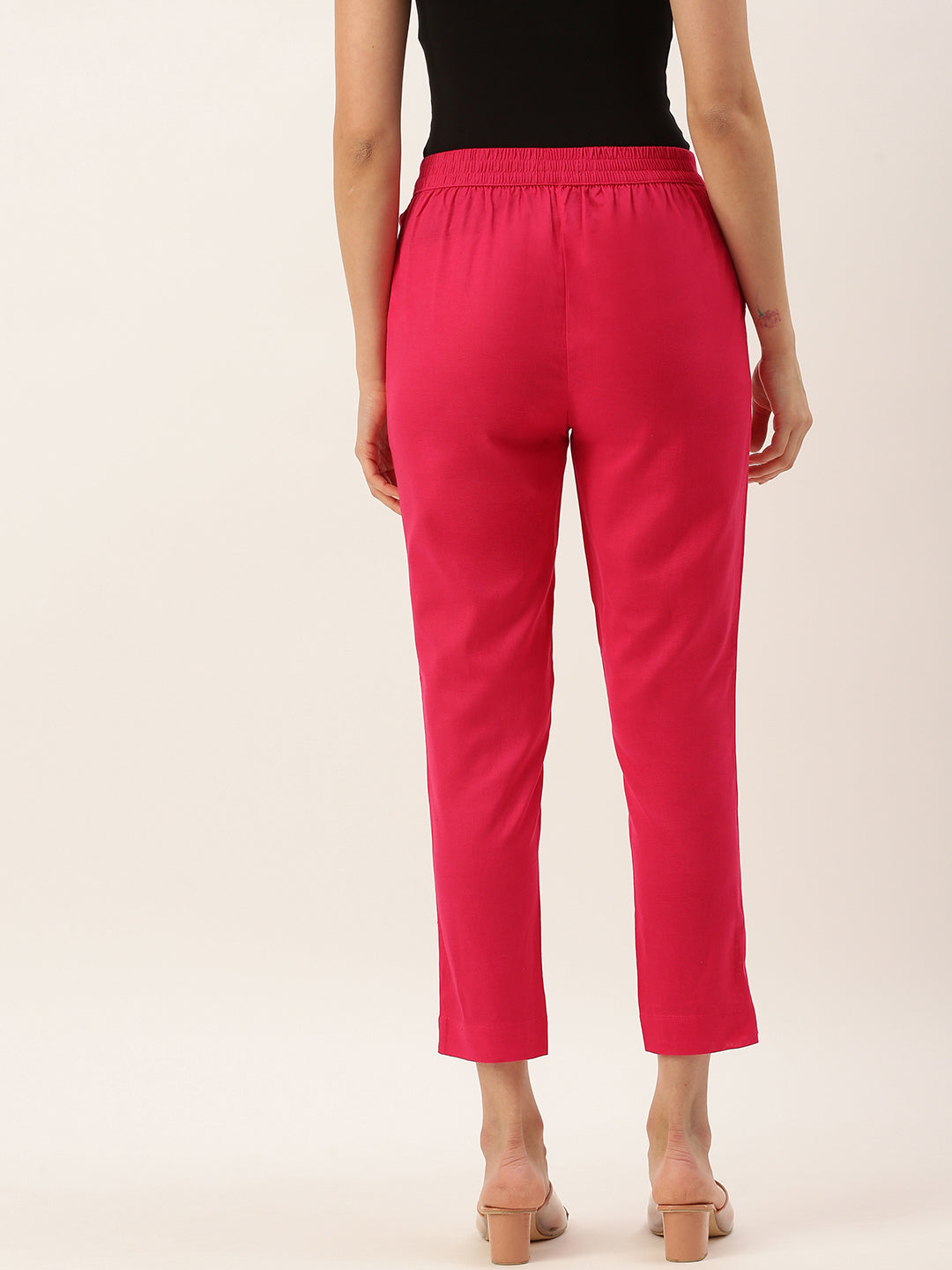 Buy Multicoloured Cotton Lycra Trousers Capris For Women Online In India At  Discounted Prices