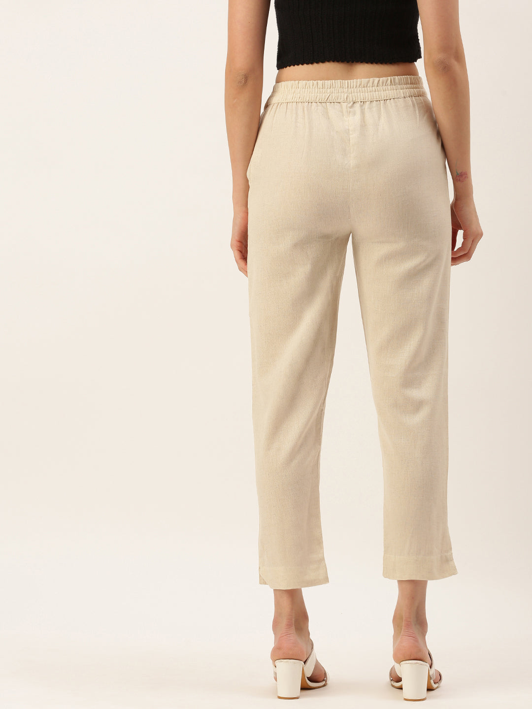 Buy Beige Trousers & Pants for Women by AND Online | Ajio.com