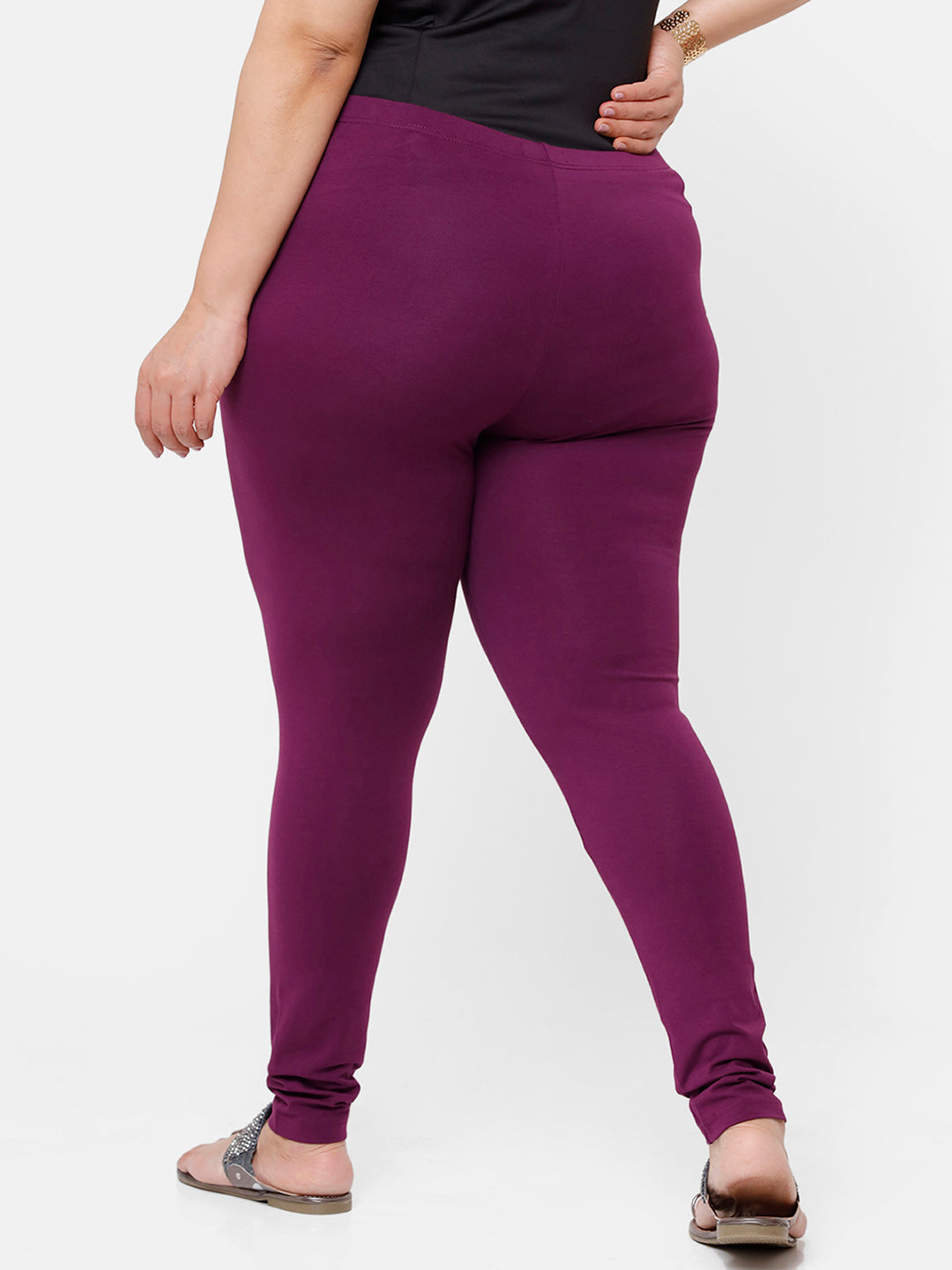 Victoria Sport 100% Cotton Solid Maroon Burgundy Leggings Size M - 50% off  | ThredUp