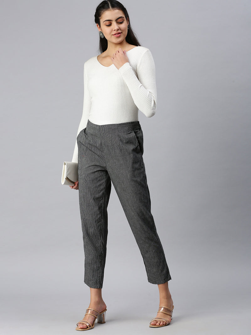 Buy online Slim Fit Cigarette Pants Trousers from bottom wear for Women by  Istyle Can for 1799 at 0 off  2023 Limeroadcom
