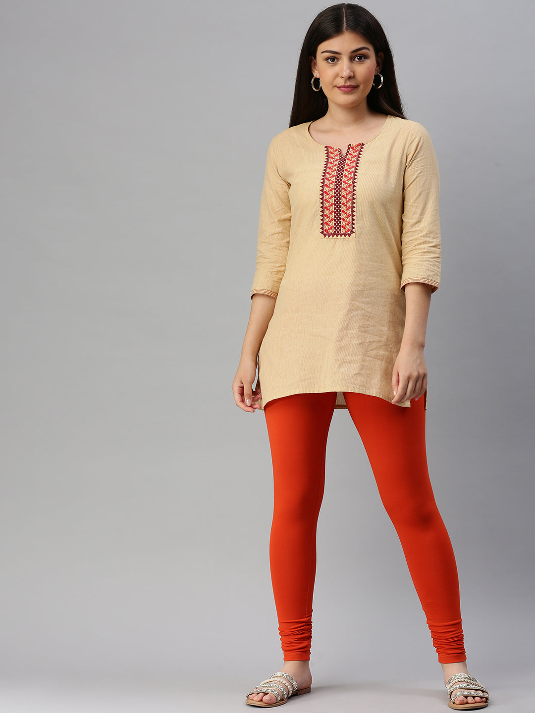 Orange Ladies Plain Legging, Casual Wear, Straight Fit at Rs 125 in  Bengaluru