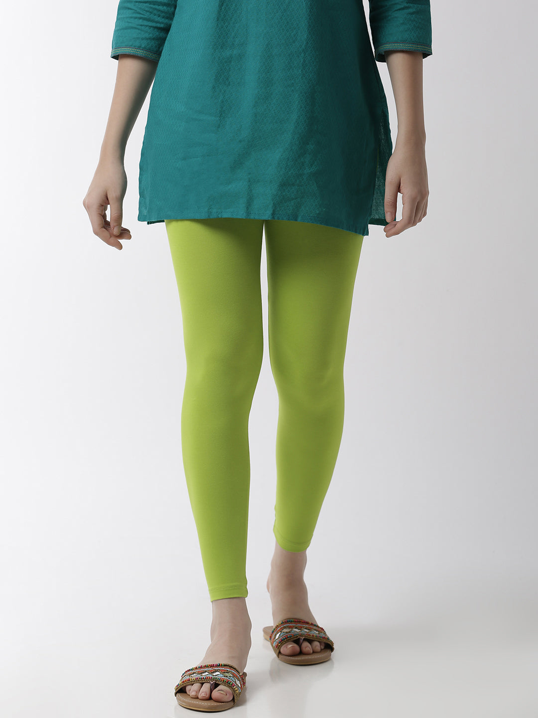 Ribbed Define Seamless Pocket Tights Light Green | ICIW