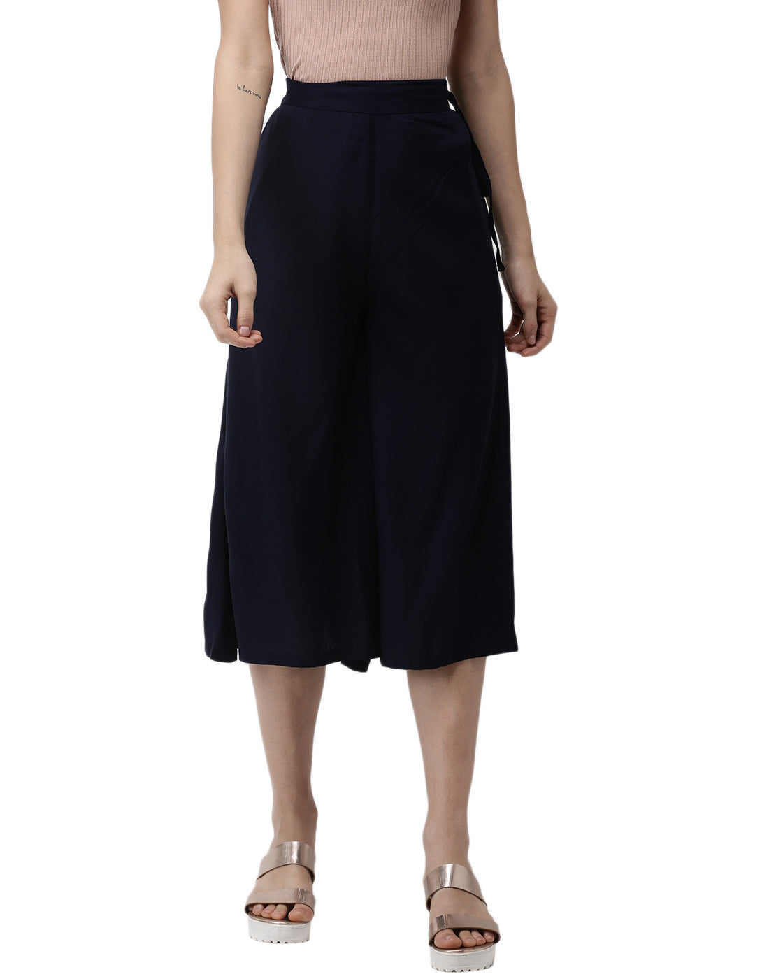 De Moza Women’s Culottes Navy Blue