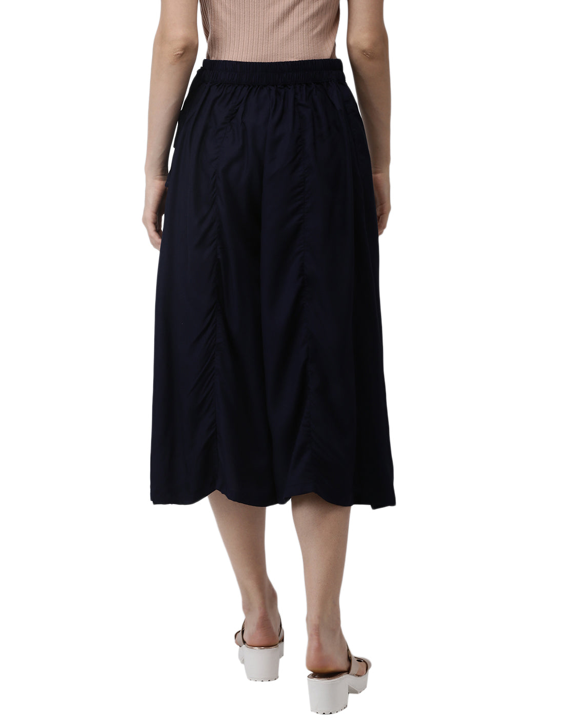 De Moza Women’s Culottes Navy Blue