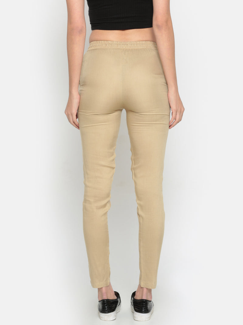 De Moza Ladies Straight Pant Skin